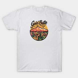 Gold Butte Round Retro Illustration T-Shirt